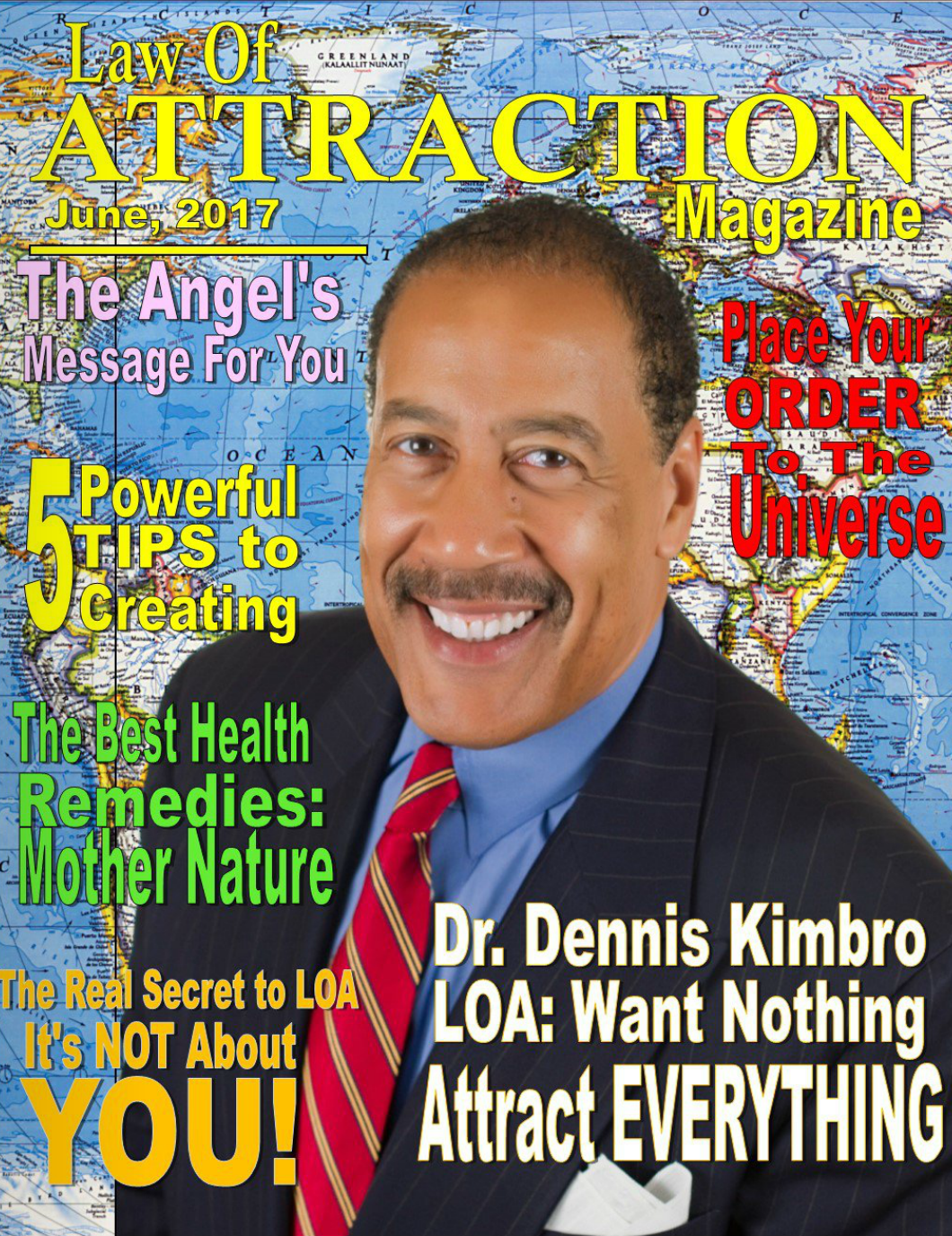 Dr. Kimbro is featured in the June 2017 Law of Attraction magazine